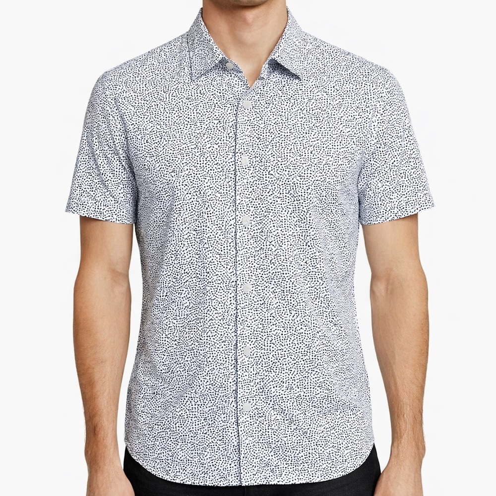 John Varvatos Medium Short Sleeve Button Down Shirt